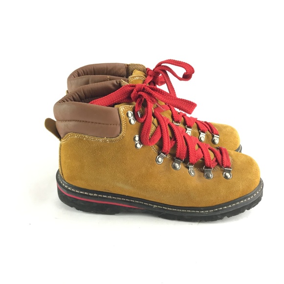 Vintage 80\'s Northwest Territory Red Laced Boots main image 4